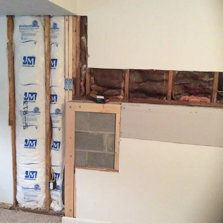 Wall insulation replacement during Structural Drying in Daphne